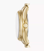 RYE-DE Reloj Fossil Rye Mujer Acero Dorado - Vista lateral