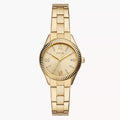 BQ3638 Rye de dama correa Fossil de metal 30 mm - Acero Inoxidable Dorado