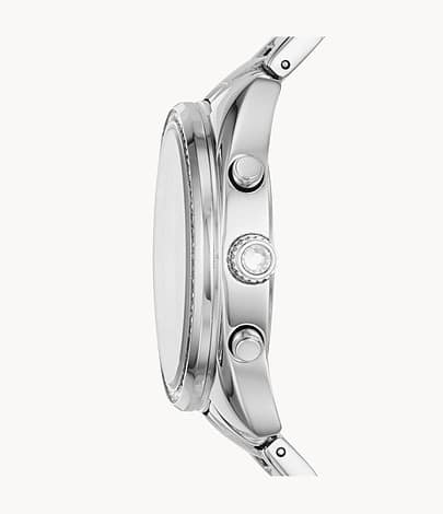 Reloj Fossil Vale Mujer Acero Inoxidable Plateado - Detalle de esfera