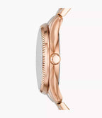 RYE Reloj Fossil Rye Mujer Acero Inoxidable Oro Rosa - Vista trasera