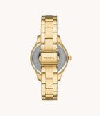 RYE Reloj Fossil Rye Mujer Dorado Esfera Negra - Detalle de esfera