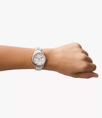RYE Reloj Fossil Rye Mujer Acero Inoxidable Plateado - Vista lateral