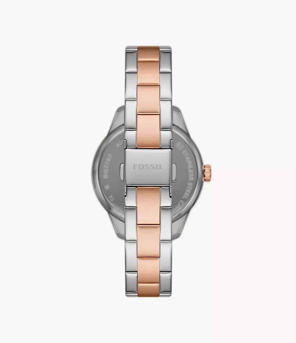 RYE Reloj Fossil Rye Mujer Acero Inoxidable Plateado - Detalle de esfera