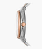 RYE Reloj Fossil Rye Mujer Acero Inoxidable Plateado - Vista trasera