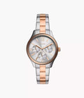 RYE Reloj Fossil Rye Mujer Acero Inoxidable Plateado - Reloj original en Guatemala