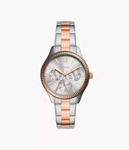 RYE Reloj Fossil Rye Mujer Acero Inoxidable Plateado - Reloj original en Guatemala