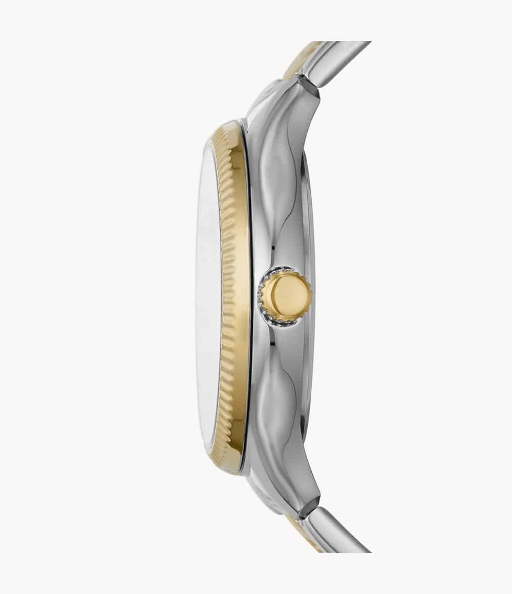 RYE Reloj Fossil Rye Mujer Acero Bicolor Esfera - Vista trasera