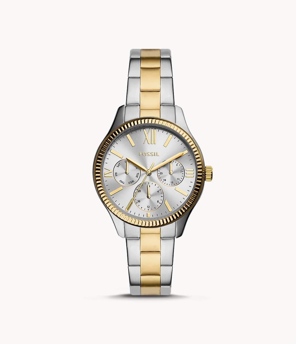 RYE Reloj Fossil Rye Mujer Acero Bicolor Esfera - Reloj original en Guatemala