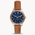 Reloj Fossil Rye Mujer Cuero Marrón Azul Marino - Reloj original en Guatemala