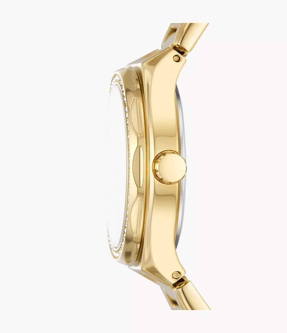 Reloj Fossil Eevie Mujer Acero Inoxidable Dorado - Vista trasera