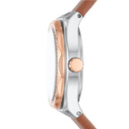 Reloj Fossil Eevie Mujer Correa Piel Marrón - Vista trasera