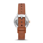 Reloj Fossil Eevie Mujer Correa Piel Marrón - Detalle de esfera