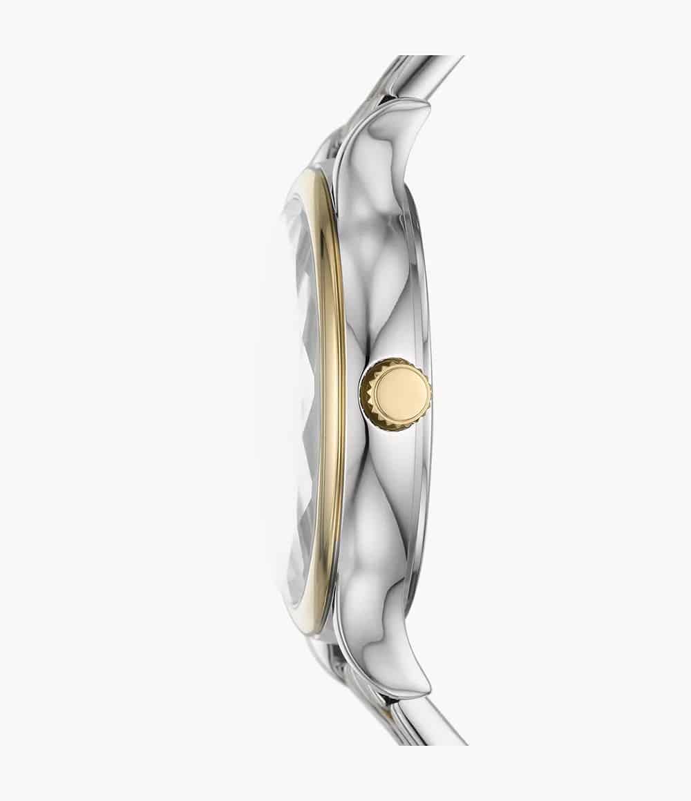 Reloj Fossil Laney Mujer Bicolor Acero Nacarado - Vista trasera