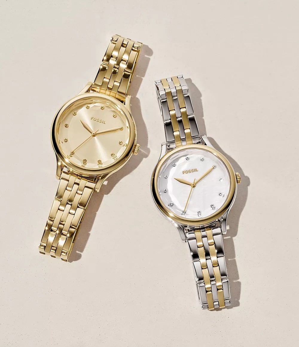 Reloj Fossil Laney Mujer Bicolor Acero Nacarado - Vista 5