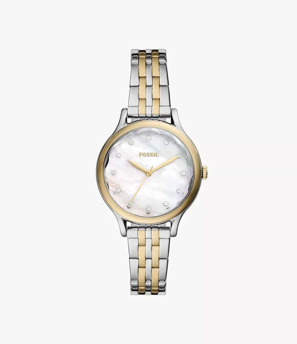 Reloj Fossil Laney Mujer Bicolor Acero Nacarado - Reloj original en Guatemala