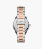 Reloj Fossil Dayle Mujer Correa Acero Plata Oro - Detalle de esfera