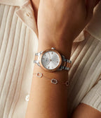Reloj Fossil Dayle Mujer Correa Acero Plata Oro - Vista 5