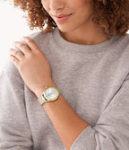 Reloj Fossil Dayle Mujer Acero Inoxidable Bicolor - Vista lateral