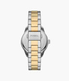 Reloj Fossil Dayle Mujer Acero Inoxidable Bicolor - Detalle de esfera
