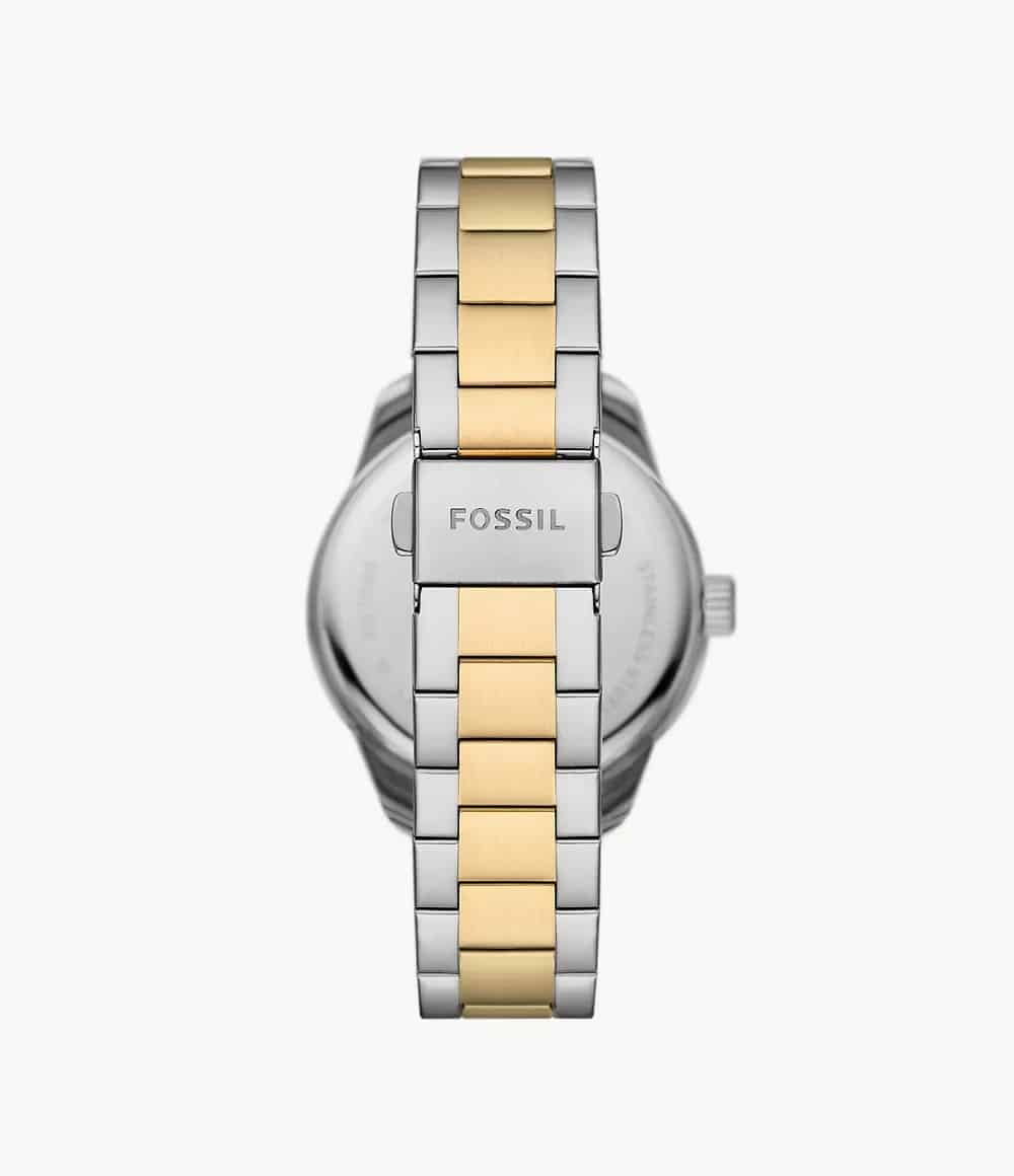 Reloj Fossil Dayle Mujer Acero Inoxidable Bicolor - Detalle de esfera