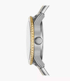 Reloj Fossil Dayle Mujer Acero Inoxidable Bicolor - Vista trasera