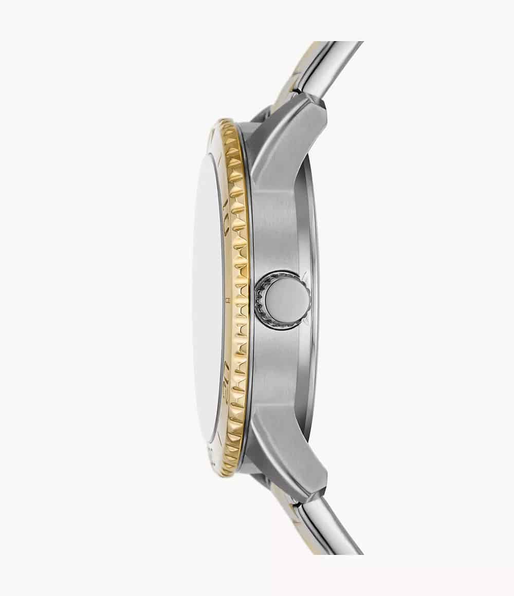 Reloj Fossil Dayle Mujer Acero Inoxidable Bicolor - Vista trasera