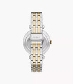 Reloj Fossil Tillie Mujer Metal Bicolor Blanco - Detalle de esfera