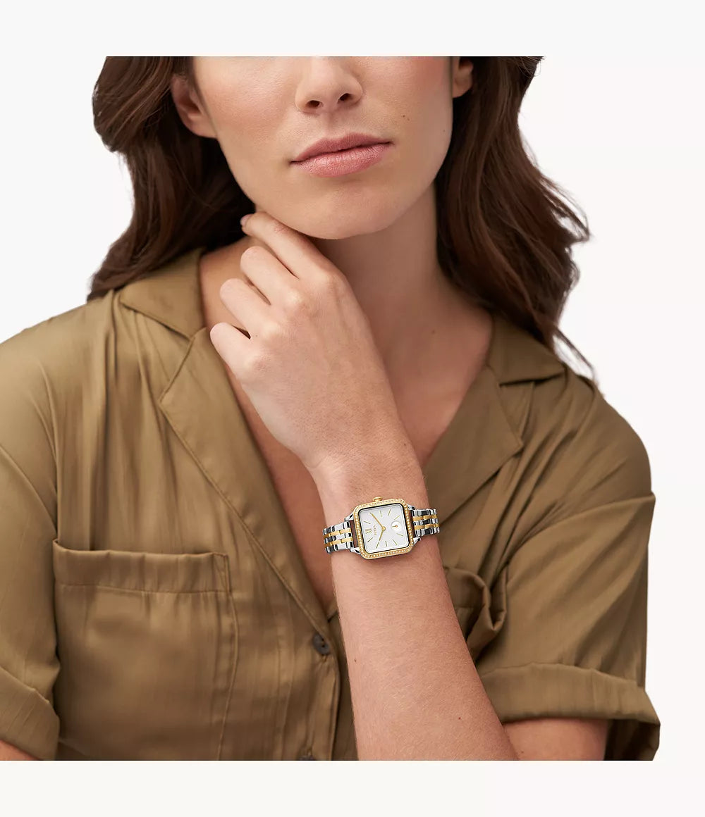 Reloj Fossil Colleen Mujer Acero Inoxidable Dos Tonos - Vista lateral