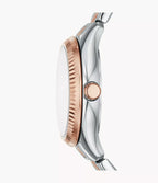 RYE-DE Reloj Fossil Rye Mujer Acero Inoxidable Bicolor - Vista lateral