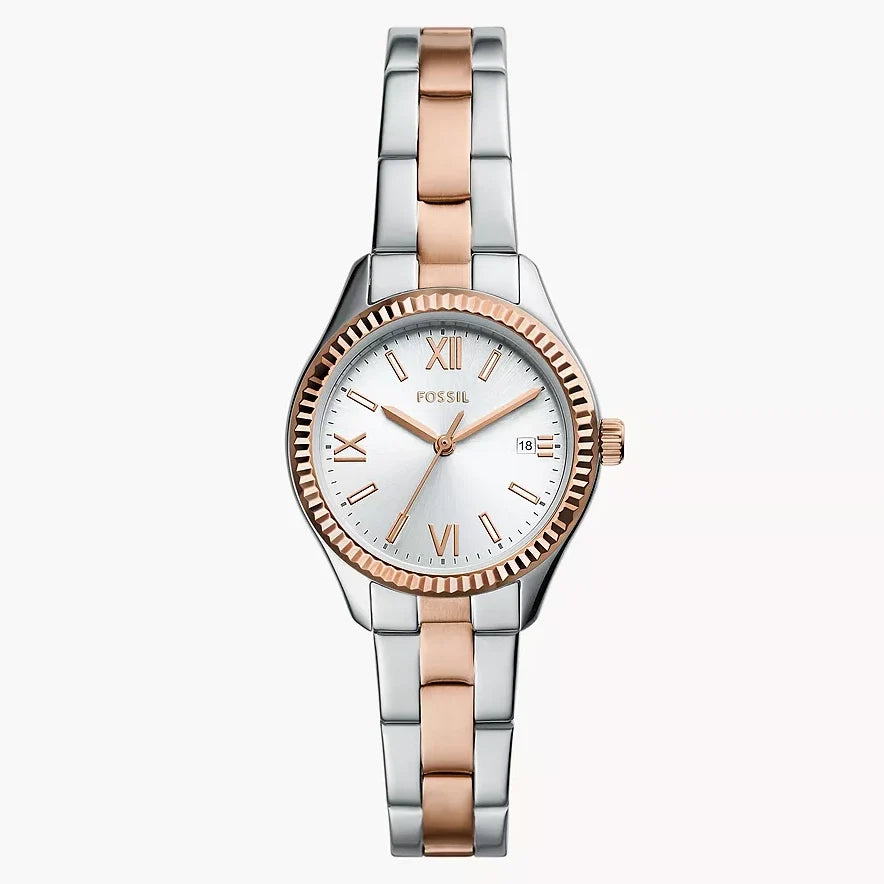 Reloj Fossil BQ3928 Rye de dama pulsera de metal - Acero Inoxidable Bicolor