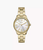 RYE Reloj Fossil Rye Mujer Acero Inoxidable Tono Dorado - Reloj original en Guatemala