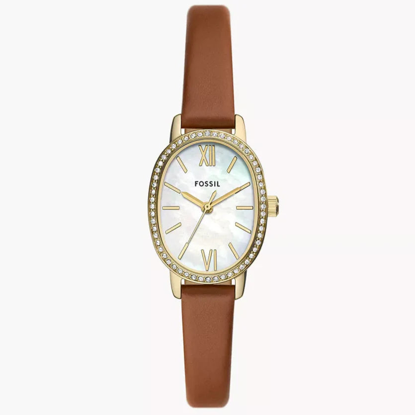 Reloj Fossil Penny Mujer Piel Marrón Dorado - Reloj original en Guatemala