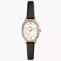Reloj Fossil Penny Mujer Piel Negra Ovalado Oro - Reloj original en Guatemala