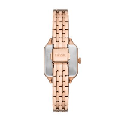 Reloj Fossil Colleen Mujer Pulsera Metal Oro Rosa - Vista trasera