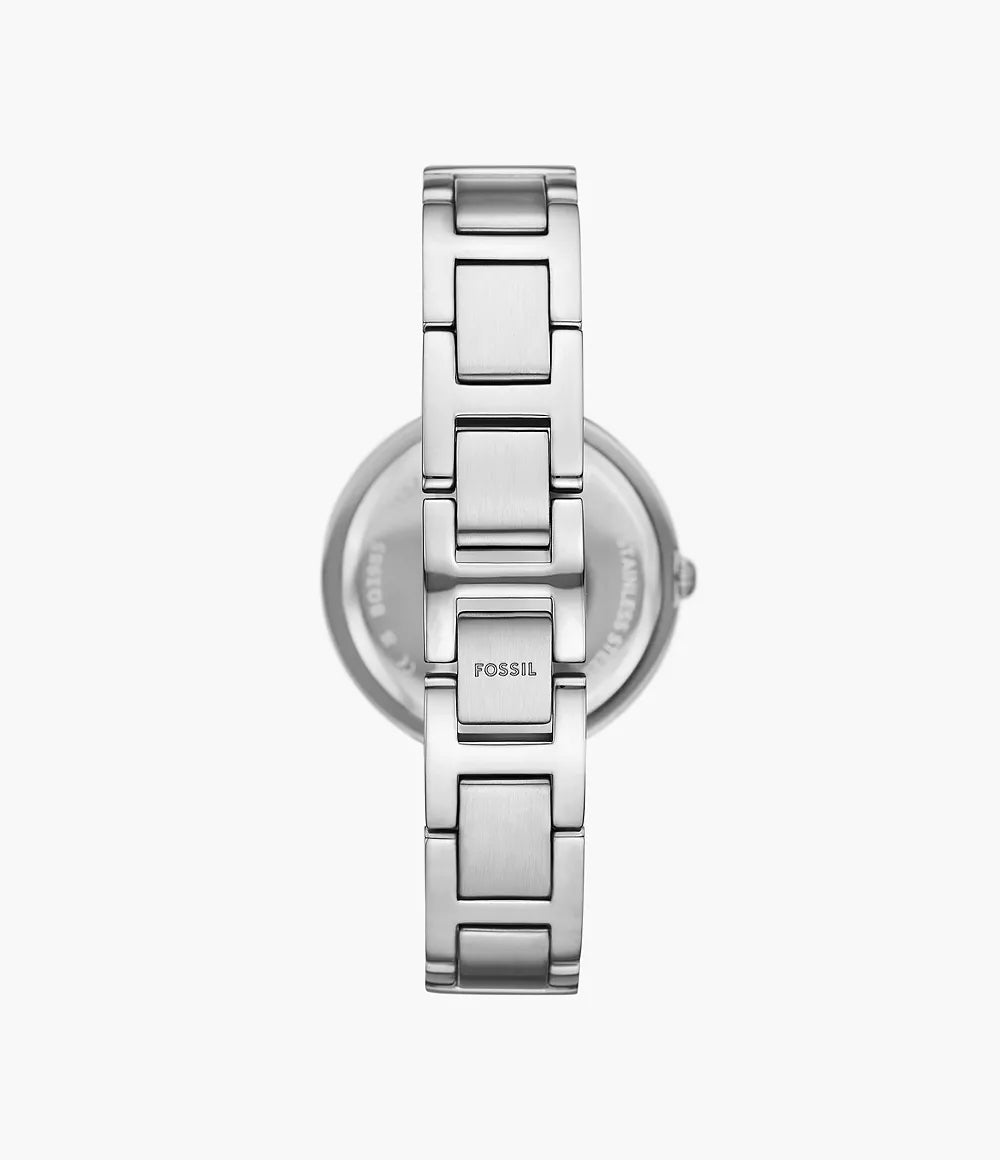 Reloj Fossil Karli Mujer Acero Inoxidable Rosa - Detalle de esfera