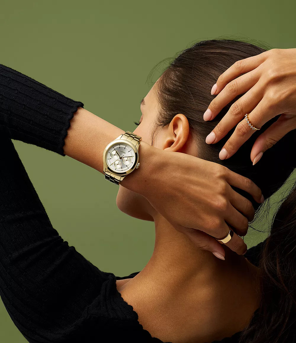 DE Reloj Fossil Brynn Mujer Acero Dorado Esfera - Vista trasera