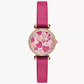 Reloj Fossil Tillie Mujer Correa Cuero Rosa Fucsia - Reloj original en Guatemala