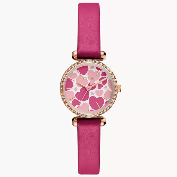 Reloj Fossil Tillie Mujer Correa Cuero Rosa Fucsia - Reloj original en Guatemala