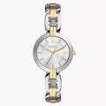 DE Reloj Fossil Kerrigan Mujer Bicolor Acero Esfera Plata - Reloj original en Guatemala