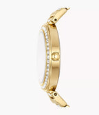 Reloj Fossil Karli Mujer Dorado con Cristales - Vista lateral