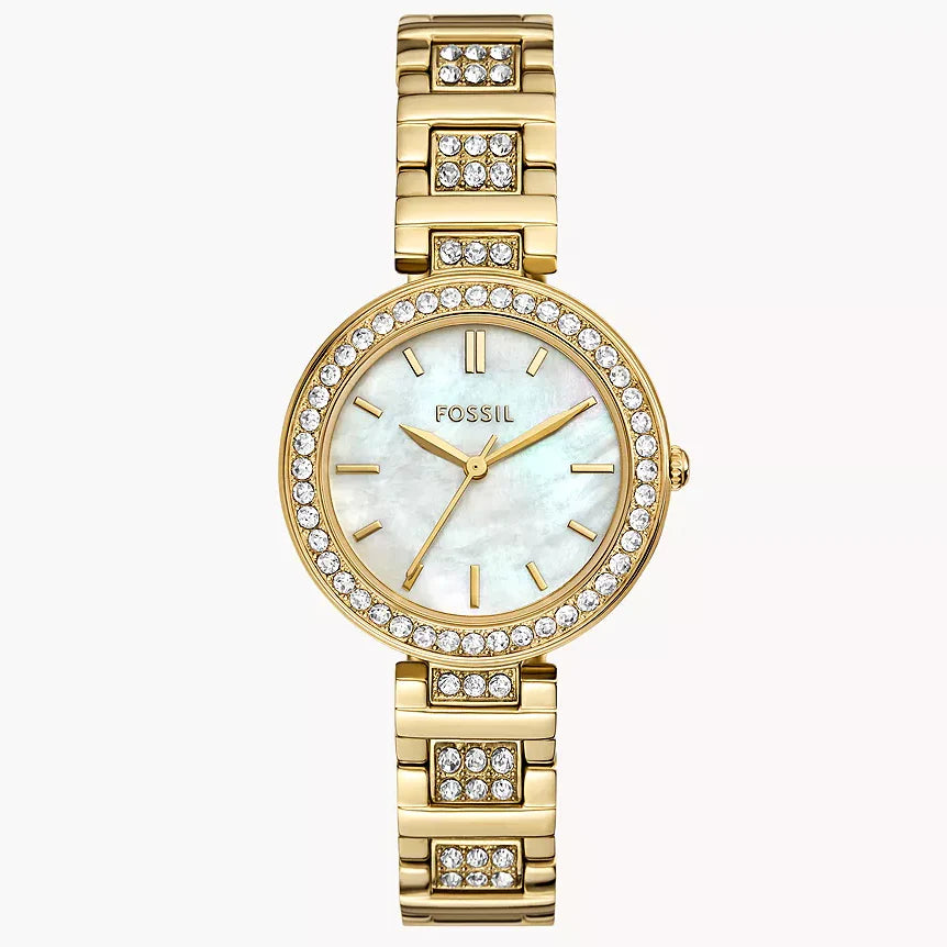 Reloj Fossil Karli Mujer Dorado con Cristales - Reloj original en Guatemala