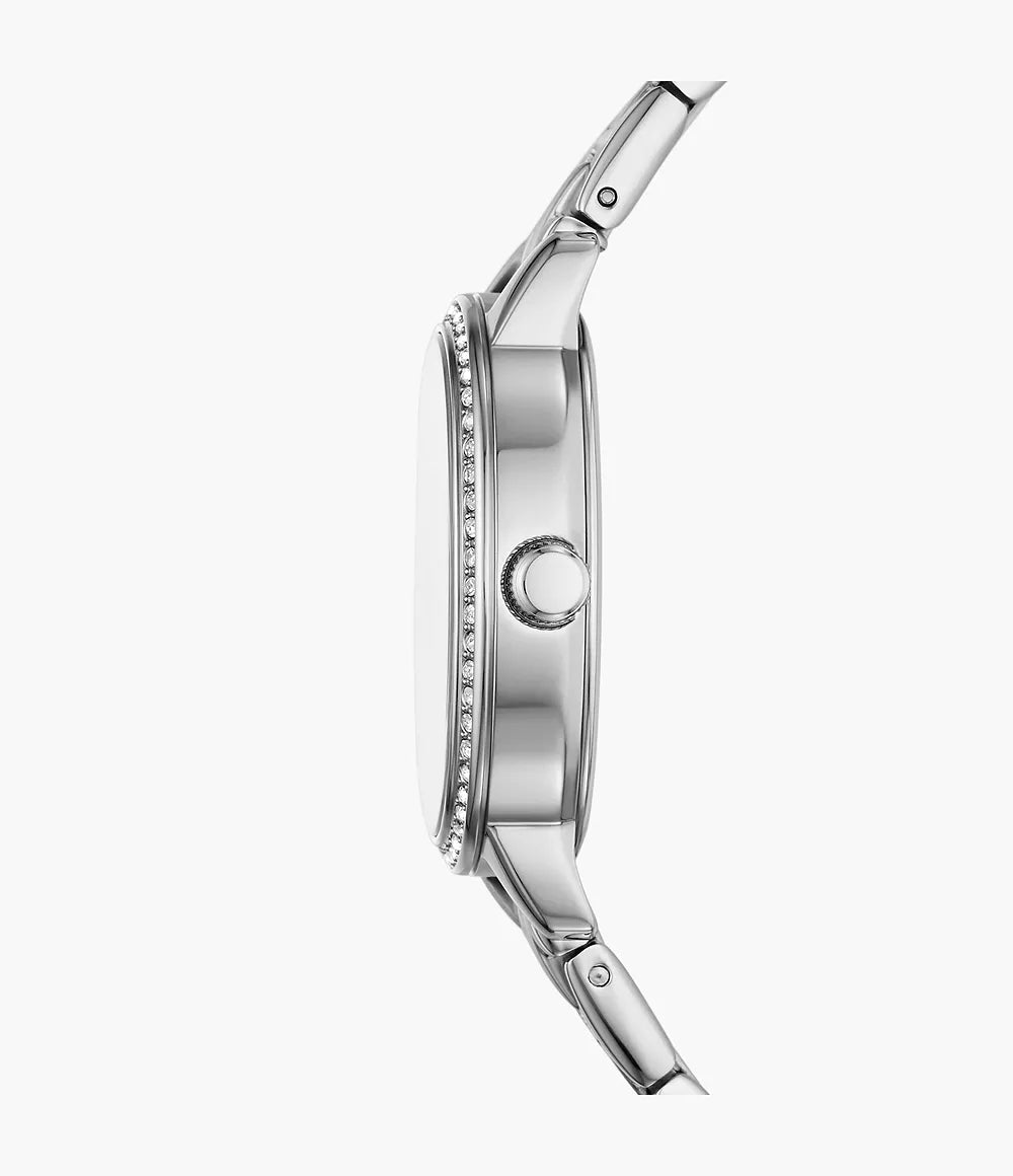 DE Reloj Fossil Penny Mujer Acero Plata Esfera Nácar - Vista lateral