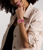 DE Reloj Fossil Dayle Mujer Resina Rosa Dorado - Vista 5
