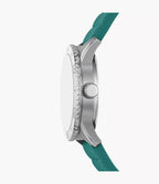 DE Reloj Fossil Dayle Mujer Correa Resina Verde - Vista lateral