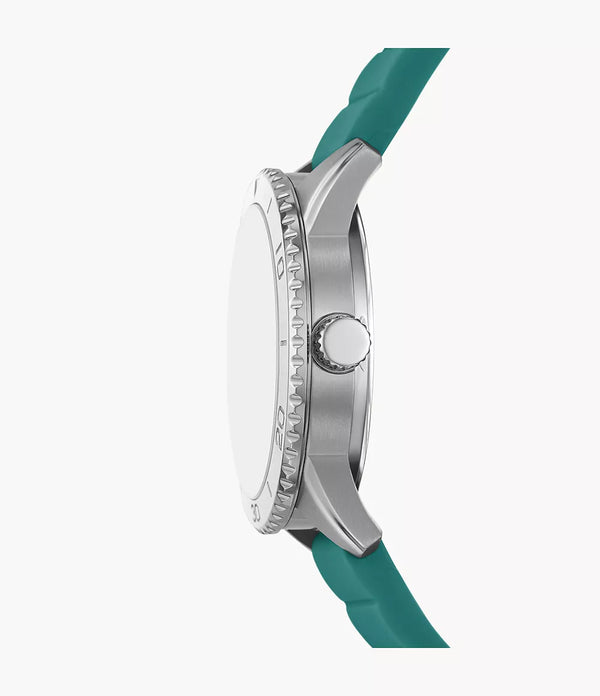DE Reloj Fossil Dayle Mujer Correa Resina Verde - Vista lateral