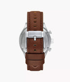 DE Reloj Fossil Fenmore Hombre Correa Cuero Marrón - Detalle de esfera