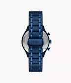 DE Reloj Fossil Fenmore Hombre Acero Azul - Detalle de esfera