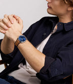 DE Reloj Fossil Fenmore Hombre Piel Marrón Esfera - Vista trasera