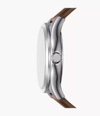 DE Reloj Fossil Fenmore Hombre Cuero Verde Esmeralda - Vista lateral