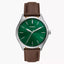 BQM2864-DE Reloj Fossil Fenmore Hombre Cuero Verde Esmeralda